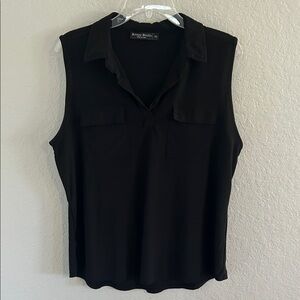 Black Sleeveless Blouse